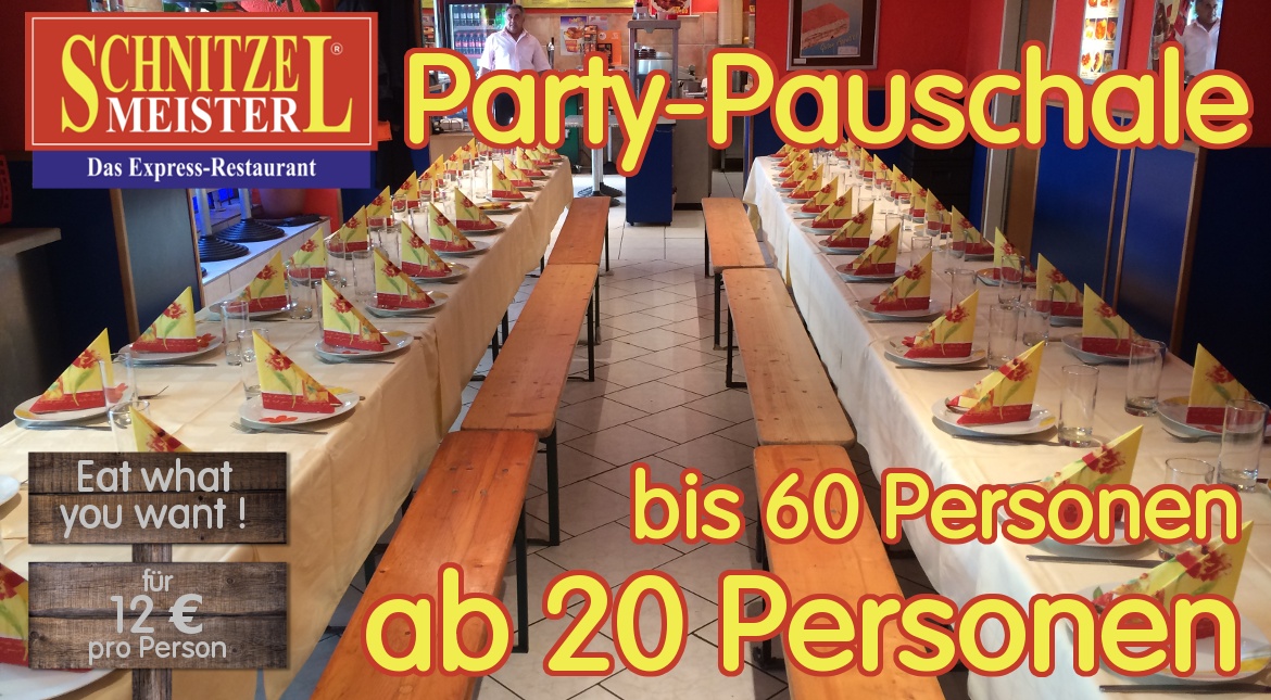 Partypauschale - bis 60 Personen
